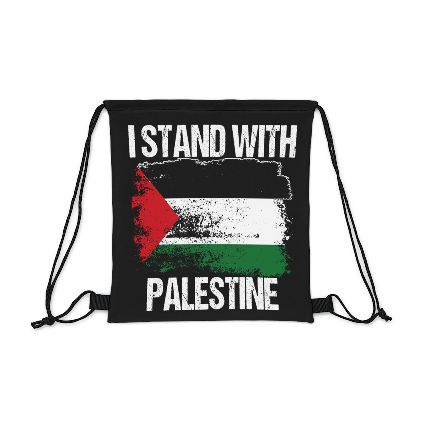 Drawstring Bag i stand with Palestine