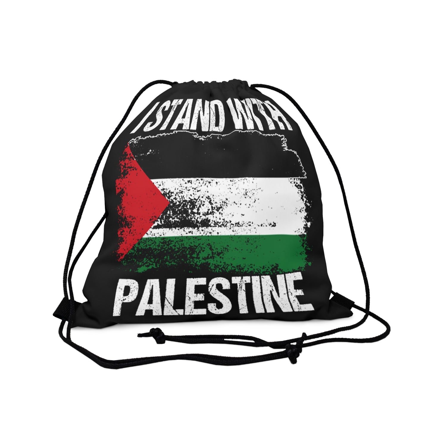 Drawstring Bag i stand with Palestine